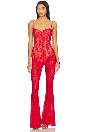 Norma Kamali Underwire Fishtail Jumpsuit With Bodysuit