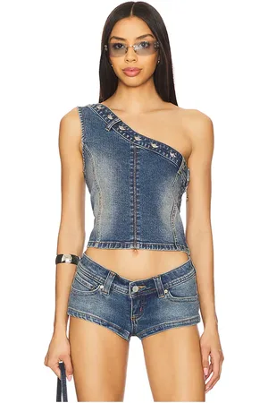 Boys Lie Party Half Denim Top