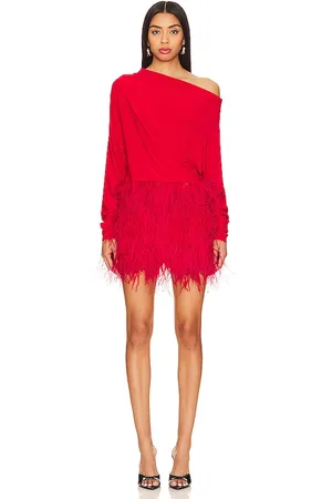 Norma Kamali Feather All IN One Mini Dress
