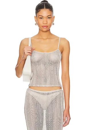 DANIELLE GUIZIO Slinky Rib Knit Tank