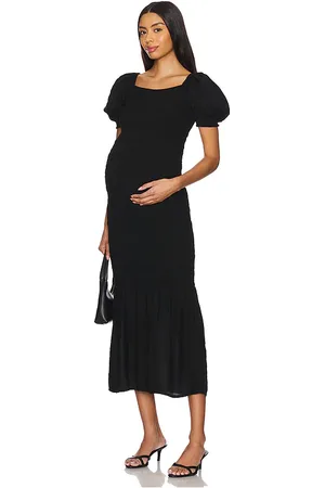 Bumpsuit Shirred Puff Sleeve Dress