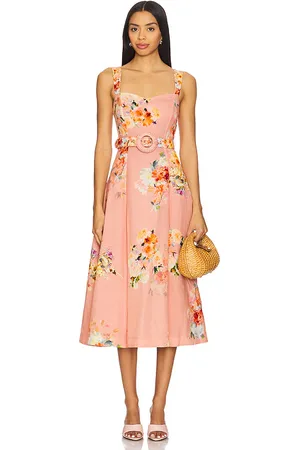 HEMANT AND NANDITA Midi Dress With Buckle Belt