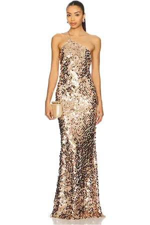 The Sei Paillette One Shoulder Gown