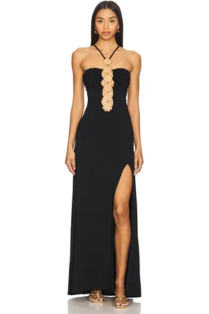 Luli Fama Inner Circle Halter Long Dress