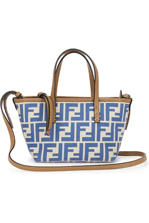 SIEDRES Fendi FF Roll Mini Shopping Tote Bag