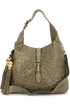 SIEDRES Gucci Ostrich Jackie Hobo Bag