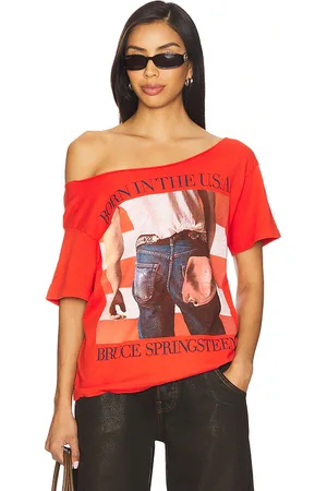 DAYDREAMER Bruce Springsteen Born The Usa Off The Shoulder Tee