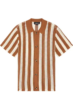 SER.O.YA Maximus Crochet Button Down Shirt