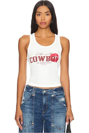 The Laundry Room Kiss Me Cowboy Rib Tank