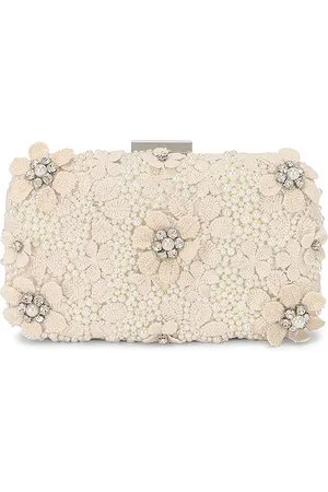 Olga Berg Beth Encrusted Pod Style Clutch
