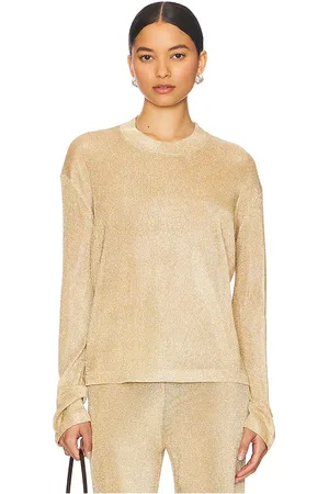 SER.O.YA Hana Metallic Knit Top