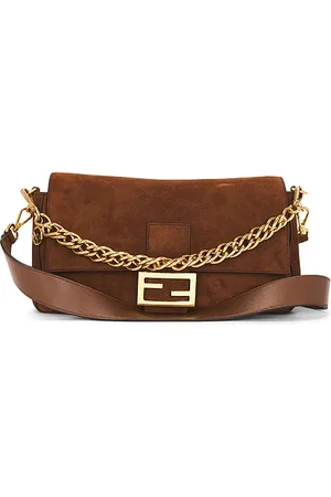SIEDRES Fendi Suede Baguette Shoulder Bag