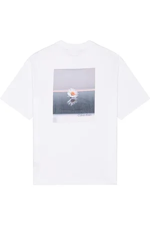 Calvin Klein Flower Applique Relaxed Crewneck Tee