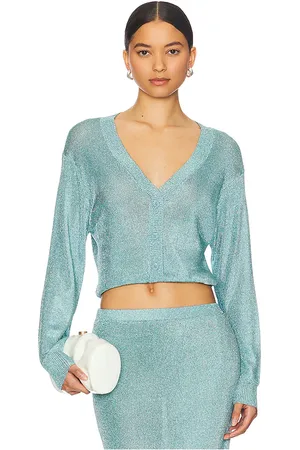 SER.O.YA Moni Metallic Cardigan Top