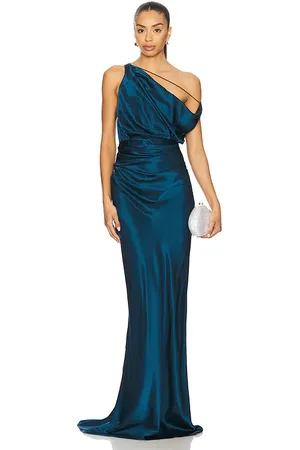 The Sei Strapped Off Shoulder Gown
