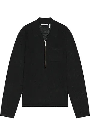 Helmut Lang Long Sleeve Zip Polo
