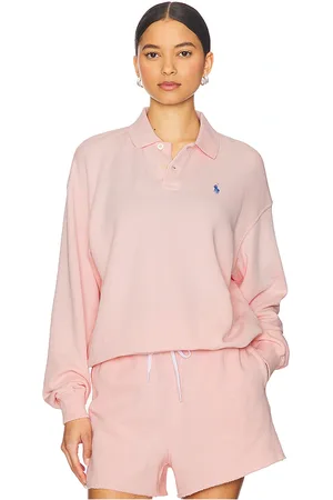Ralph Lauren Island Fleece Long Sleeve Polo Sweatshirt