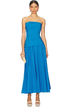 Simkhai Arie Strapless Bustier Midi Dress