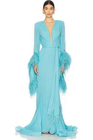 Bronx and Banco Geisha V Neck Gown . Size L (also M, S, XS).