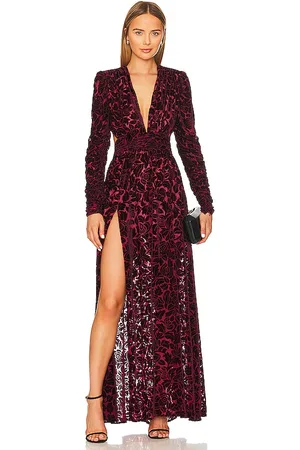 Bronx and Banco Velvet V-Neck Maxi Dress . Size M (also S, XS).
