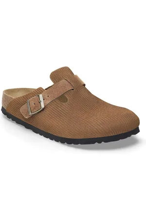 Birkenstock Boston Suede Embossed Narrow Fit