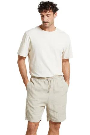 Dedicated Shorts Vejle Linen Ecru