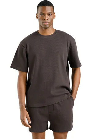 Dedicated T-shirt Danviken Waffle Phantom Black