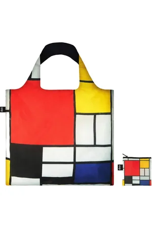 Loqi PIET MONDRIAN Composition with Red, Yellow, Blue and Black Recycled Bag