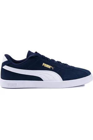 PUMA Club II Navi White