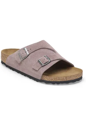 Birkenstock Zürich Suede Leather Faded Purple Regular Fit