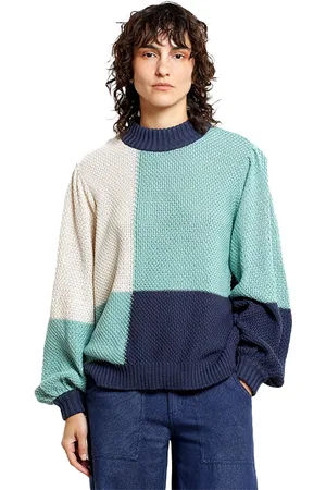 Dedicated Sweater Knitted Rutbo Blocks Green
