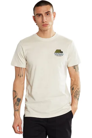 Dedicated T-shirt Stockholm Five Billion Oat White