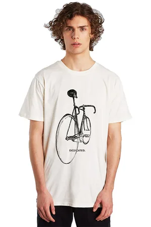 Dedicated T-shirt Stockholm Pencil Bike Off-White