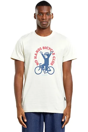 Dedicated T-shirt Stockholm No Hands Oat White