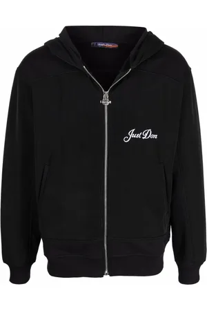 JUST DON Bluzy, Mężczyzna, Czarny, M, Bluza z zamkiem