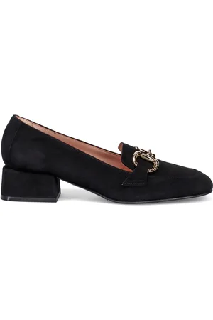 SANGIORGIO Buty, Kobieta, Czarny, 36 EU, Zamsz, Eleganckie czarne buty zamszowe z kwadratowym noskiem