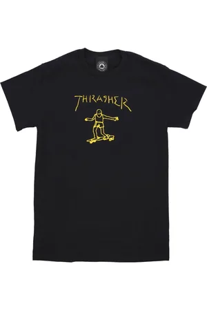 Thrasher Koszulki, Mężczyzna, Czarny, S, T-Shirts