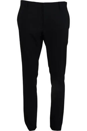Dolce & Gabbana Spodnie, Mężczyzna, Niebieski, 2XL, Niebieskie Spodnie Sukienkowe z Elastanem