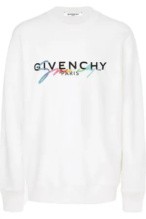 Givenchy Bluzy, Kobieta, Biały, S, Bawełna, Bluza z haftowanym logo