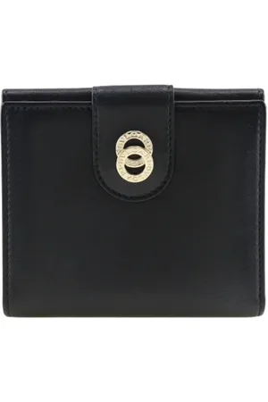 Bvlgari Pre-owned, Kobieta, Czarny, ONE SIZE, Skóra, Pre-owned skórzane portfele