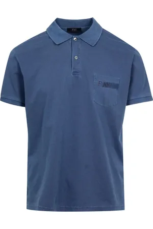 FAY Koszulki, Mężczyzna, Niebieski, 2XL, Koszulka Polo