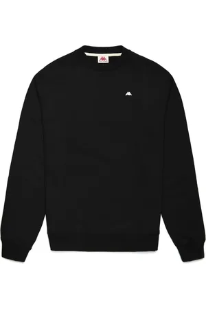 Kappa Bluzy, Mężczyzna, Czarny, XL, Casual French Terry Sweatshirt