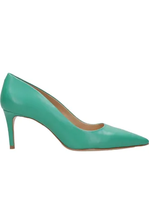 Schutz Buty, Kobieta, Zielony, 38 EU, Eleganckie Zielone Czółenka na Obcasie