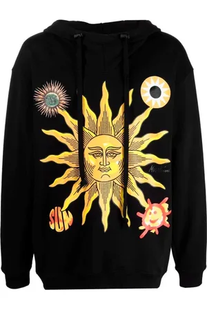 Moschino Bluzy, Mężczyzna, Czarny, M, Bluza z nadrukiem z przodu