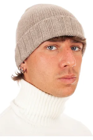 DRUMOHR Akcesoria, Mężczyzna, Szary, ONE SIZE, Kaszmir, I-Tech Dove Grey Cashmere Beanie