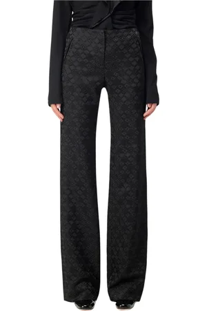 Alberta Ferretti Spodnie, Kobieta, Czarny, S, Stylowe Spodnie