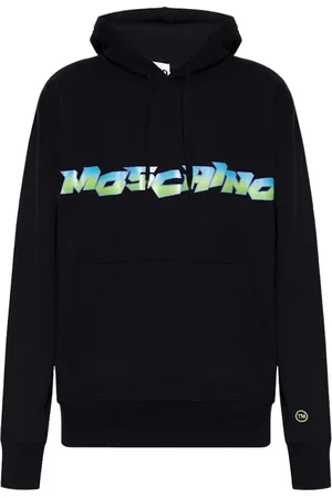 Moschino Bluzy, Mężczyzna, Czarny, M, Bluza z kapturem