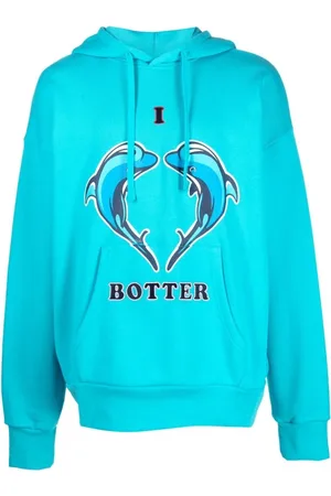 Botter Bluzy, Mężczyzna, Niebieski, L, Bawełna, Bluzy z kapturem