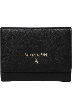 Patrizia Pepe Akcesoria, Kobieta, Czarny, ONE SIZE, Skóra, Portfel