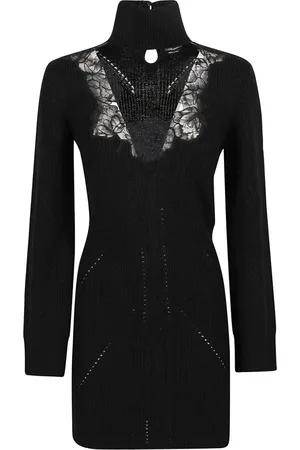 BLUMARINE Sukienki, Kobieta, Czarny, M, Knitted Dress